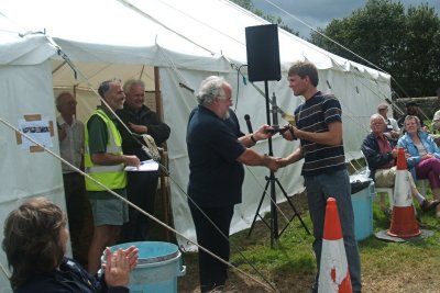 Michael receives the 'Best Modified' Trophy