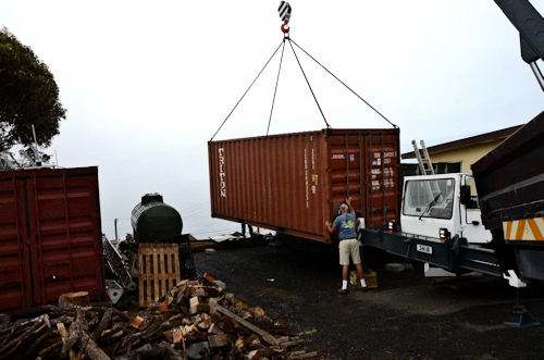 Loading the container for shipping