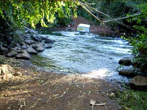 Fording in Laos