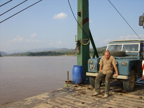 Ferry from Laos to Thailand