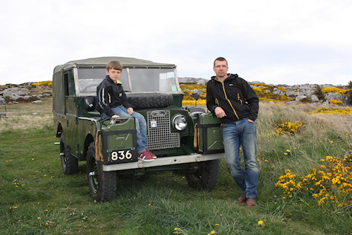 Karl's LR in the Falklands