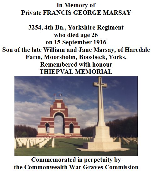 Frank Marsay Certificate