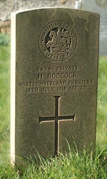 Harry Boockcock Gravestone